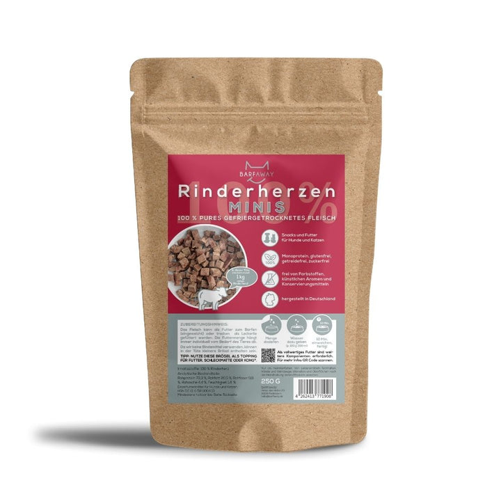 Rinderherz Minis | BARF gefriergetrocknet