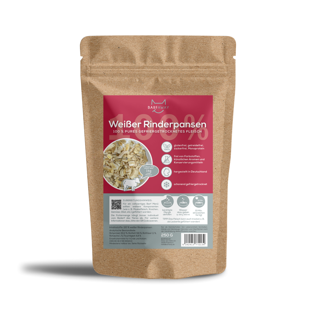 Weißer Rinderpansen | BARF gefriergetrocknet
