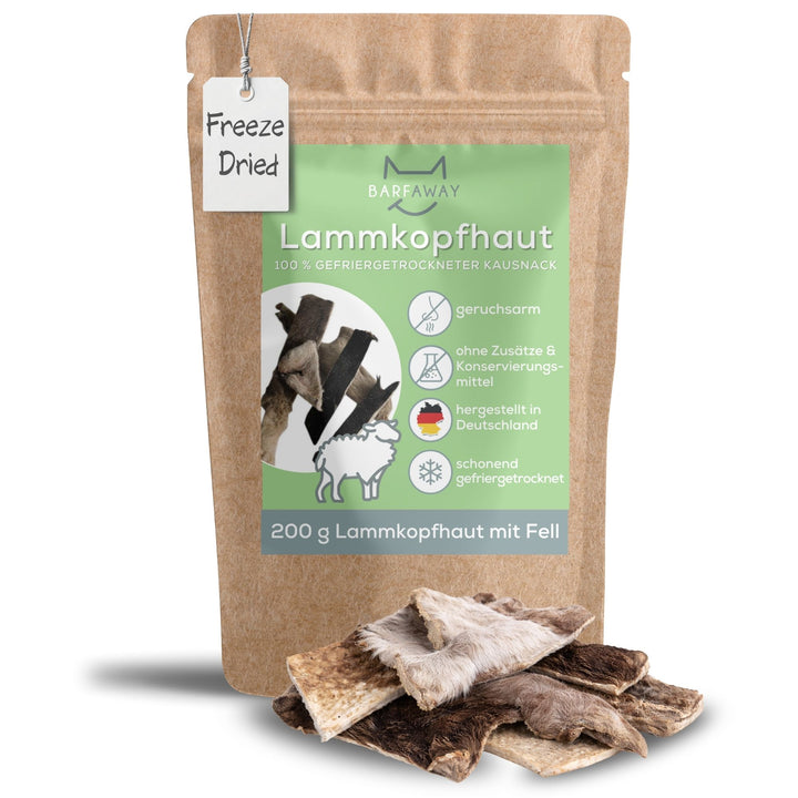 Lammkopfhaut | gefriergetrocknet | Kausnack