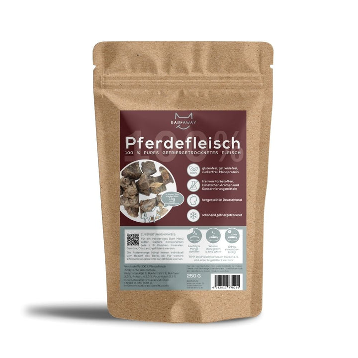 Pferdefleisch | Muskelfleisch | BARF gefriergetrocknet
