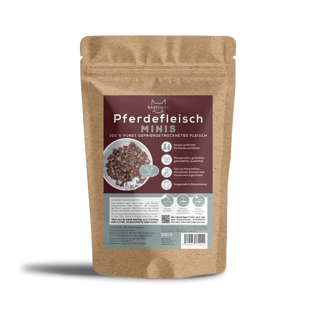 Pferdefleisch Minis | BARF gefriergetrocknet