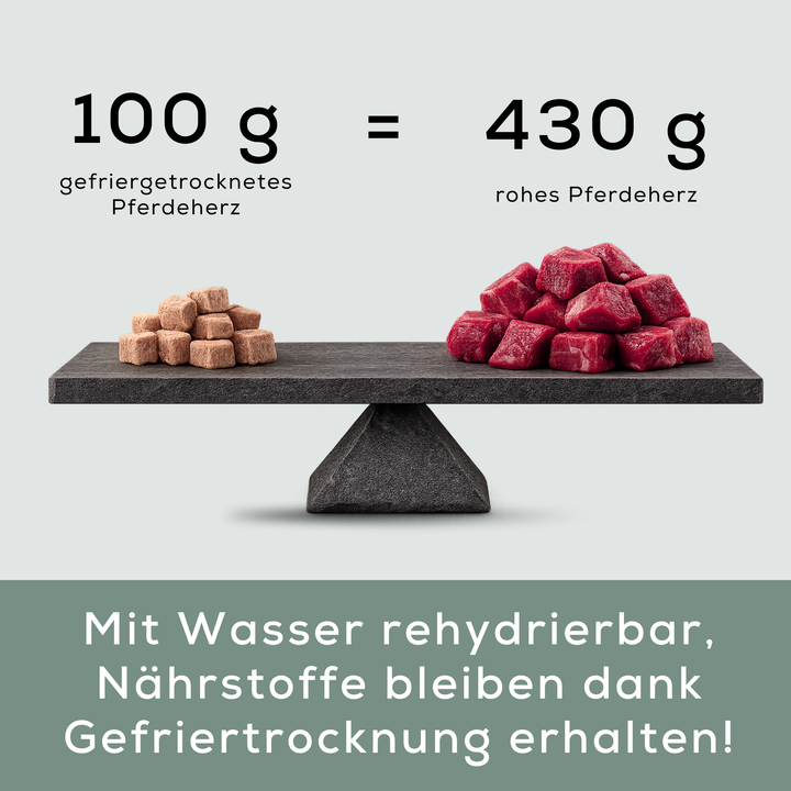 Pferdeherz Minis | gefriergetrocknet