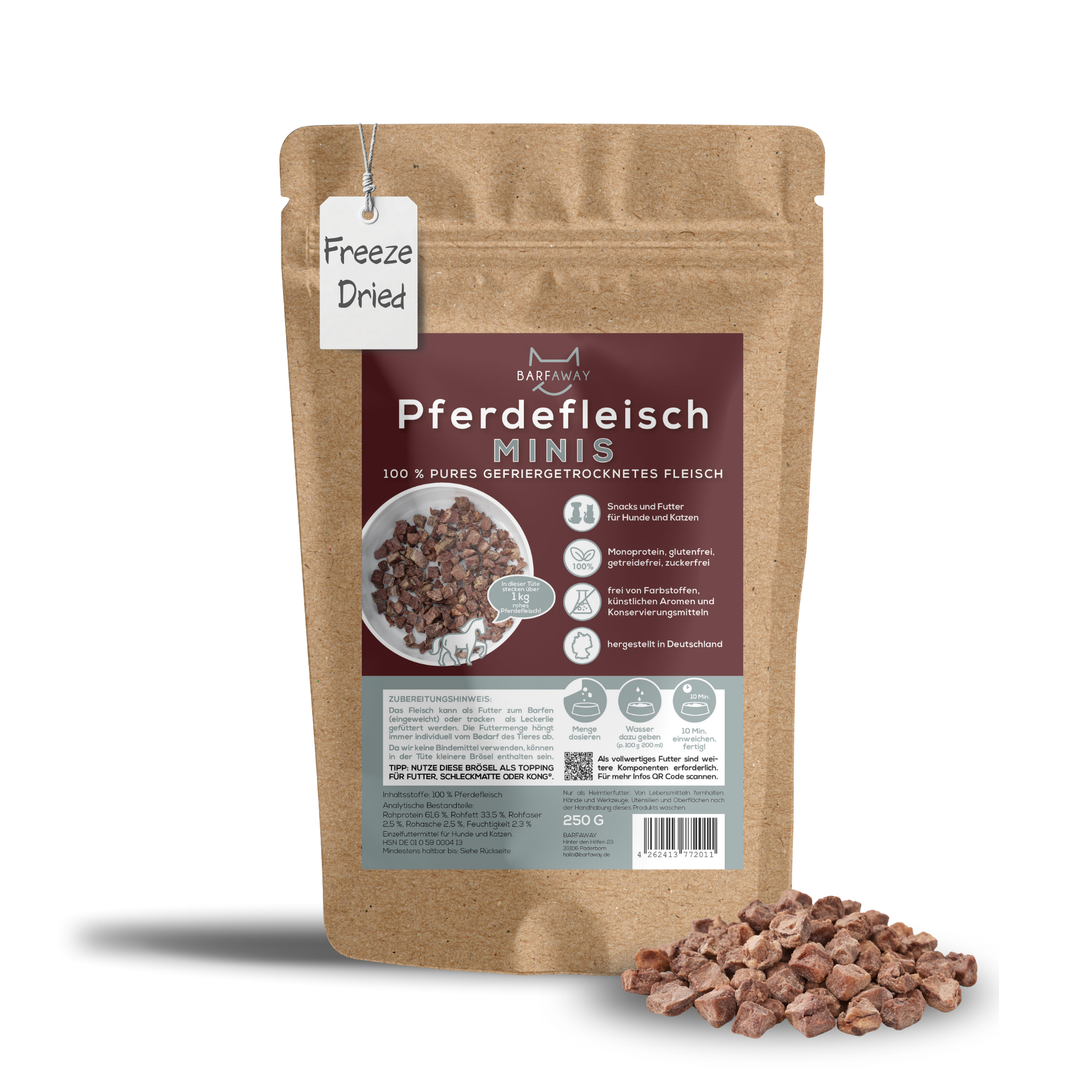 Pferdefleisch Minis | gefriergetrocknet