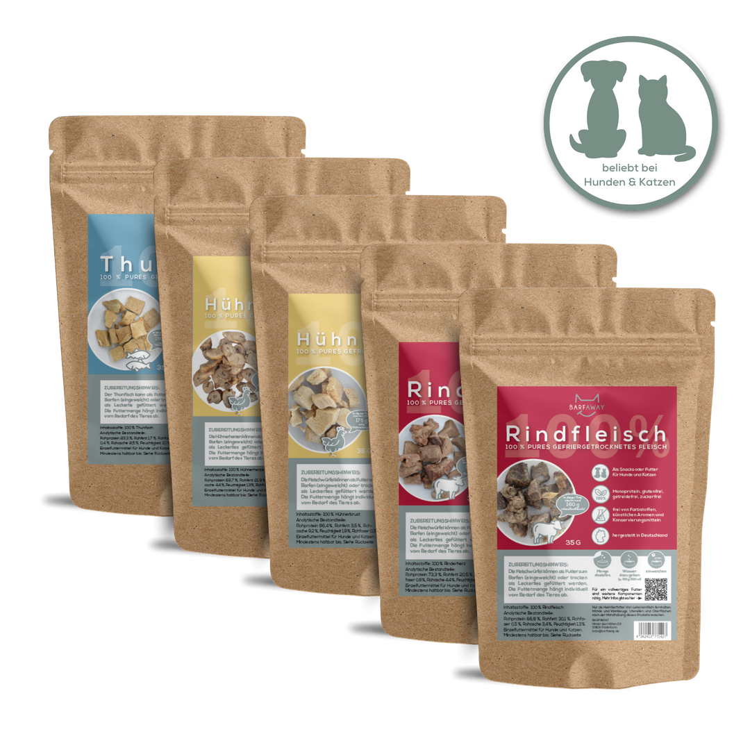 Probierpaket | Fleisch Leckerli 5er Pack