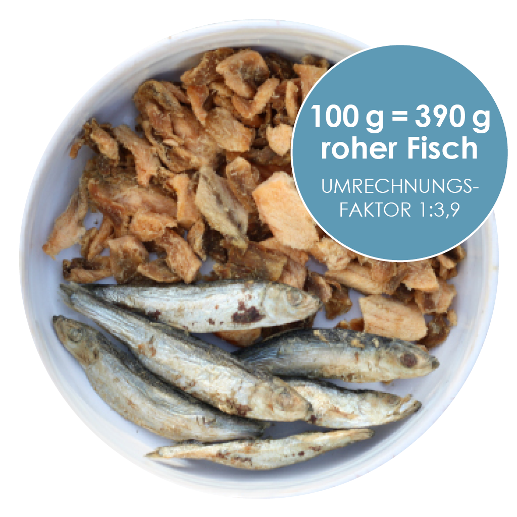 Menü Fisch | mit Lachs und Sprotten | BARF gefriergetrocknet