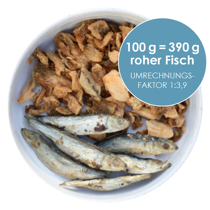Menü Fisch | mit Lachs und Sprotten | BARF gefriergetrocknet