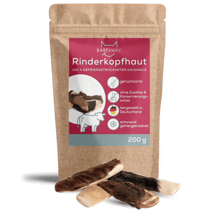 Rinderkopfhaut | gefriergetrocknet | Kausnack