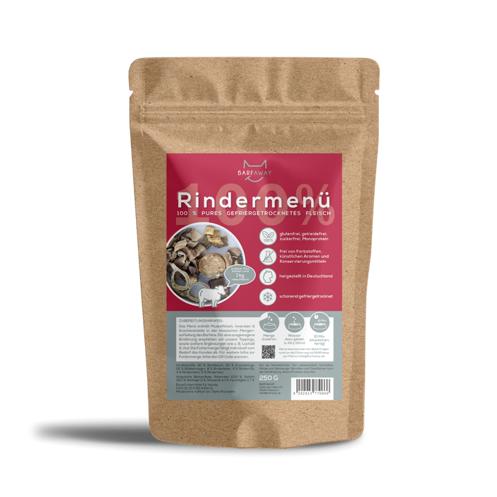 Menü Rind | mit Blättermagen | BARF gefriergetrocknet