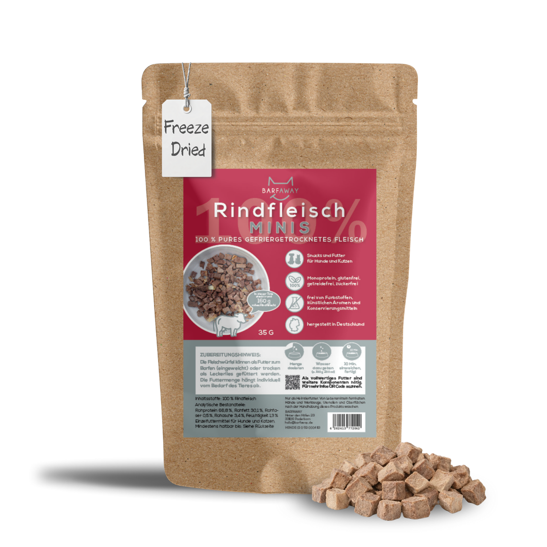 Rindfleisch Minis | gefriergetrocknet