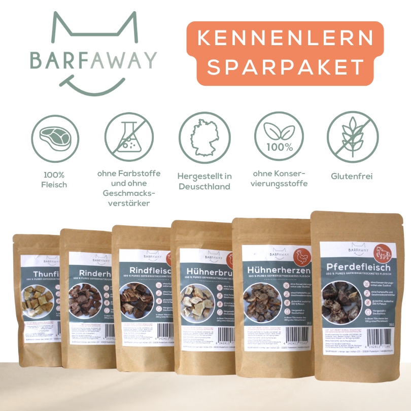 Probierpaket | BARFaway 6er Pack